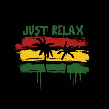 Reggae vector illustration and typography, perfect for t-shirts, hoodies, prints etc clipart