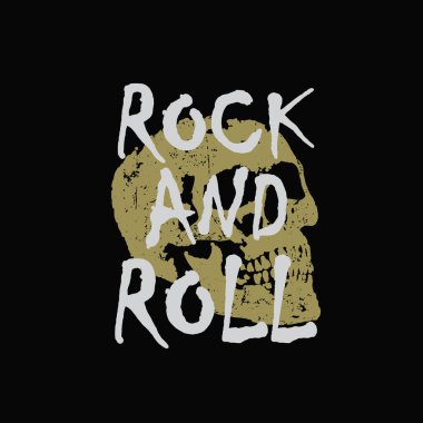 Rock 'n Roll grafik tişört ve giysi tasarımı
