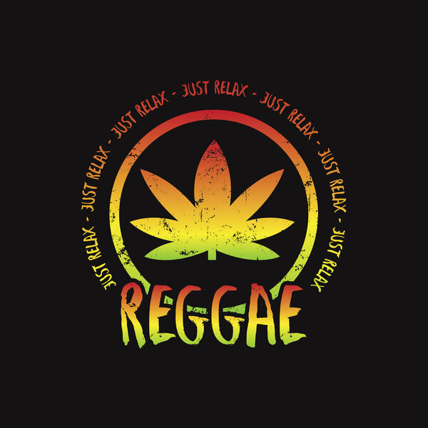 Reggae Illustration typography for t shirt, poster, logo, sticker, or apparel merchandise