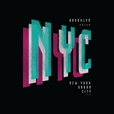 New York vektör illüstrasyonu ve tipografi, tişörtler, kapüşonlular, baskılar vs. için mükemmel.