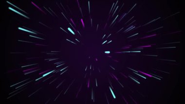 Arkaplan hareket biçimi neon çizgileri yakınlaştırma döngüsü