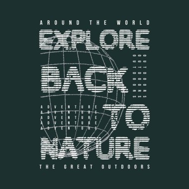 Tişört, poster, logo, çıkartma ya da giyim ürünleri için açık hava tipografisini araştırın