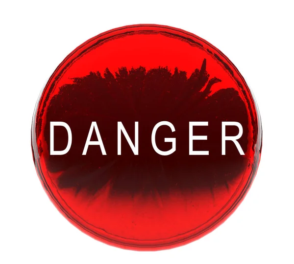 Red Pink Orange Gradient Color Control Push Danger Font Text — Stock Photo, Image
