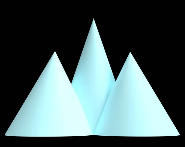 Triangle blue color symbol mountain nature landscape travel outdoor hill rock tourism environment hiking high volley journey  tranquil freedom panorama beautiful 3d creative graphic design.3d render