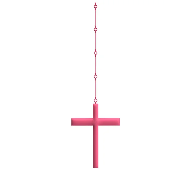 Крест Линии Ожерелье Символ Декрации Украшение Счастливая Пятница Христианский Пасхальный — стоковое фото