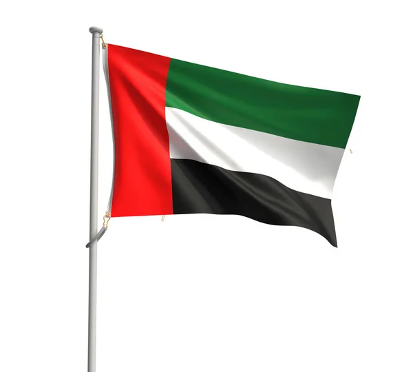 stock image Uae flag united arab emirate  all middle eastern flags persian gulf country national dubai freedom identity politics governent culture abu dhabi insignia middle east culture independence.3d render