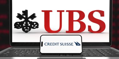 UBS Group logosu kredi suisse banka markası finansal yatırım iş kredisi İsviçre hisse senedi krizi ekonomiyi ele geçirdi kredi suisse ifco bankacılık Zürih şirketi krizini kurtardı 