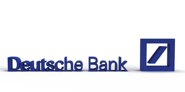 Deutsche Bankası Logosu Sembol Merkezi Almanya Euro Kurumsal Alman Bankası — Stok fotoğraf