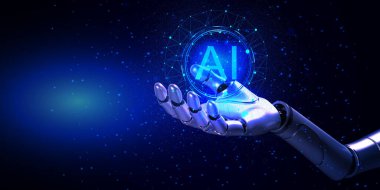 Robot Ai teknoloji makinesi yapay dijital ai robot sohbet gpt otomasyon elektrikçi siber yenilik insan iş verileri istihbarat mavi element eğitimi biyonik öğrenme üretiyor