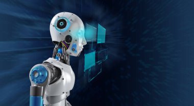 Robot ai Yapay Zeka Mühendisliği cyborg göz teknolojisi endüstrisi bilim siber ekran dokunmatik teknoloji robot ai ticari siber uzay öğrenme eğitimi