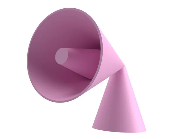 Megafon Symbol Znak Komunikacja Ogłoszenie Głośnik Głośny Komunikat Głos Dźwięk — Zdjęcie stockowe