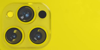Sarı turuncu renkli kamera görüntüsü iPhone 14 profesyonel maksimum nesne gedjet tasarımı on dört akıllı telefon mobil teknoloji dijital ağ cep telefonu dokunmatik ekran ürünü boş fotokopi alanı ios 16 eski