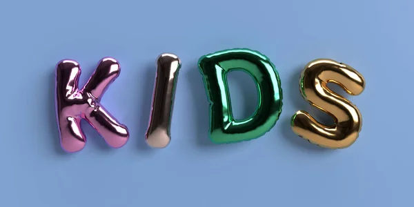 아이들 Font Color Symbol 어린이 아기들 문자쓰기 — 스톡 사진