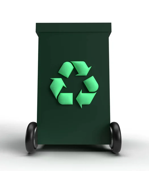 Poubelle Recycler Conteneur Poubelle Déchets Environnement Recyclage Plastique Écologie Réutiliser — Photo