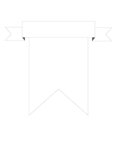 Λευκό Απομονωμένο Χρώμα Φόντο Κενό Πρότυπο Εικονογράφηση Διάνυσμα Πρότυπο Banner — Διανυσματικό Αρχείο