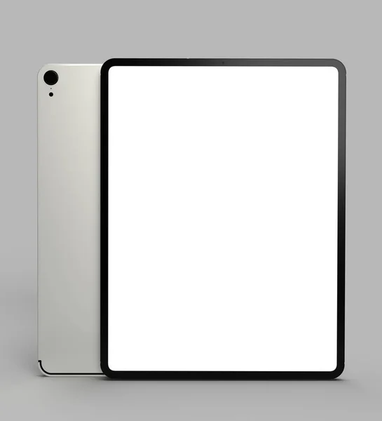 Elektronische Tablette Smartphone Weiß Isoliert Attrappe Bis Touchscreen Technologie Industrie — Stockfoto