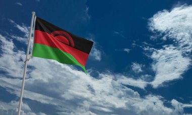 Malawi bayrağı ülke ulusal mavi gökyüzü uzay sembolünü kopyaladı bağımsızlık günü 6 Temmuz oyun özgürlüğü hükümet malawi diplomasi kültür savaşı uluslararası savaş