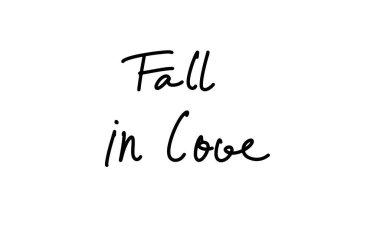 Aşık ol el yazısı yazı tipi kara renk süslemesi sonbahar mevsimi aşk doğası mutlu şükran günü yaşam tarzı romantizmi eğlence ormanı romantizmini kucaklayan güzel aktivite