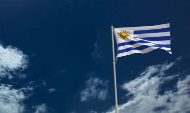 Uruguay ülkesi ulusal mavi gökyüzü arka plan duvar kağıdı kopyalama alanı bağımsız özgürlük kutlamaları vatanseverlik Uuguay hükümet tarihi tatil 25 gün tarih dünya iş dünyası sanatı