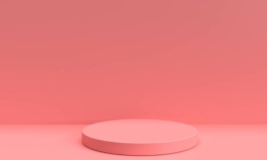 Pembe gradyan renkli podyum sahnesi sunumu dais tasarım çemberi boş boş ürün reklamları pazarlama reklam reklam pazarlama pazarlama mutlu sevgililer günü 14