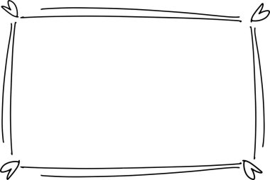Aşk kalp şekli tasarımı, siyah çerçeve mesaj deseni, grafik illüstrasyon vektörü mutlu sevgililer günü 14 Şubat, kutlama festivali, sanat kartı afişi, düğün tarihleri.