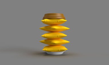 yastık sarısı turuncu nesne kahve fincanı kapak kahve fincanı dünya uykusu uykusuzluk günü uykusuzluk gecesi gece kahve sembolü iç 2025 yıl cuma günü 14 randevu uyku günü dünya uyku zamanı tatlı uyku zamanı