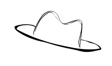 Şapka siyah renk tasarımı moda aksesuar nesne ikonu mutlu baba günü baba baba erkek giysi aile tasarımı klasik karikatür çizimi siyah renk