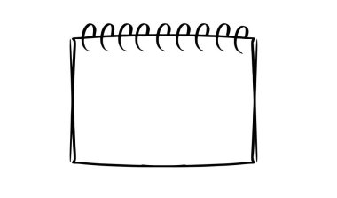 Boş boş çizim öğesi siyah renkli takvim defteri kağıt iş olayı hatırlatma sayfası şablonu modelleme yılı, hafta içi takvim takvimi eğitim gündemi düzenleme belgesi