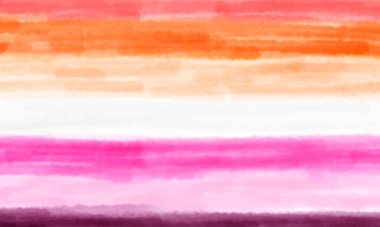 Lezbiyen Gurur Transseksüeli sigara içen kırmızı turuncu krem beyaz menekşe gökkuşağı lezbiyen gurur seksi eşcinsel biseksüel lgbtq hükümet gururlu insan hakları politikaları Haziran ayı temmuz ayı geçmişi