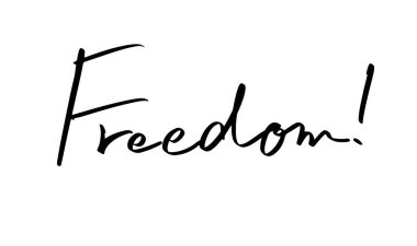 Özgürlük yazısı yazı tipi el yazısı harf yazması nesne siyah renk özgürlüğü yaz yaşam tarzı mutluluk kaygısız tatil rahatlama seyahat özgürlüğünün tadını çıkar komik yolculuk özgürlük kartı