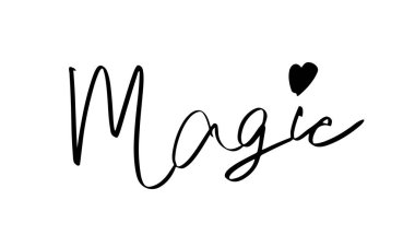 Sihirli yazı tipi el yazısı harf yazısı kara renkli nesne sihirbaz hayal gücü rüya bilgeliği kutlama perisi parlayan aşk kalp şekli eğitim sayfasını öğrenme 