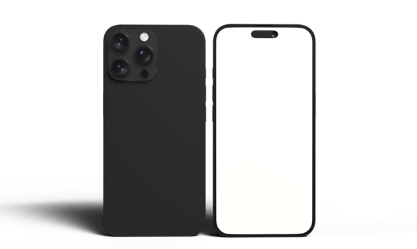 Akıllı telefon maksimum 16 serisi ön görünüm beyaz izole boş dokunmatik ekran çerçeve iletişim akıllı telefon mobil telefon portatif reklam ürünü