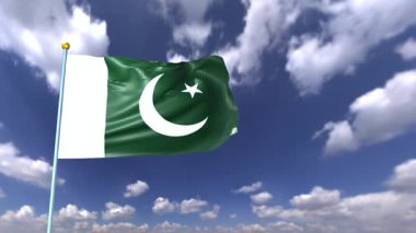 Pakistan Günü Ulusal Özgürlük Günü Mutlu Bağımsızlık Günü Mavi Gökyüzü Bulutlu arka plan Duvar Kağıdı Uzay Dalgası 14 Ağustos tarihli Pakistan Günü