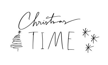 Noel ağacı çam ağacı kar tanesi nesnesi simgesi siyah işaret işareti mutlu yeni yıl 2026 2027 Noel takvimi Noel zamanı çam ağacı yazı tipi yazı tipi el yazısı