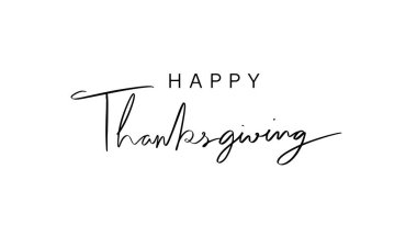 Şükran Günü yazı tipi el yazısı el yazısı harfleri siyah renkli nesne mutlu Şükran günü Ekim ayı sonbahar bayramı doğa afiş partisi mutlu şükran günü 