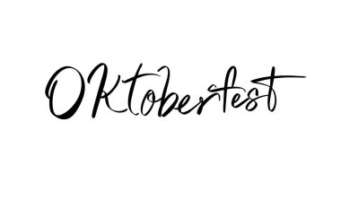 Oktobberfest metin yazı tipi el yazısı harf yazısı siyah nesne simgesi ikonu Ekim Toberfest bira barvaria alkol bayramı Alman Münih festivali Oktoberfest alkol fuarı fuarı
