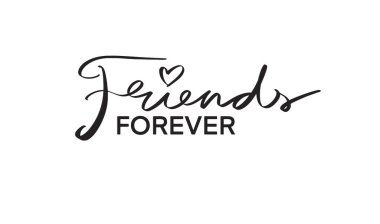 Arkadaş sonsuza dek sevecek kalp şeklini yazı tipi el yazısı harf harfleri siyah nesne sonsuza kadar arkadaş aşk şekli komik ilişki keyfi pozitif motivasyon en iyi arkadaş aşk