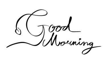 Günaydın yazı tipi el yazısı harf yazısı siyah nesne günaydın yaşam tarzı rahatlama kahvaltı yatak odası mutlu sabahlar güneş ışığı