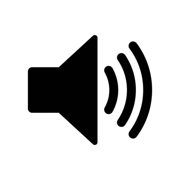 Sound Volume Icon Speaker Volume Icon Isolated Vector Illustration — Stock Vector