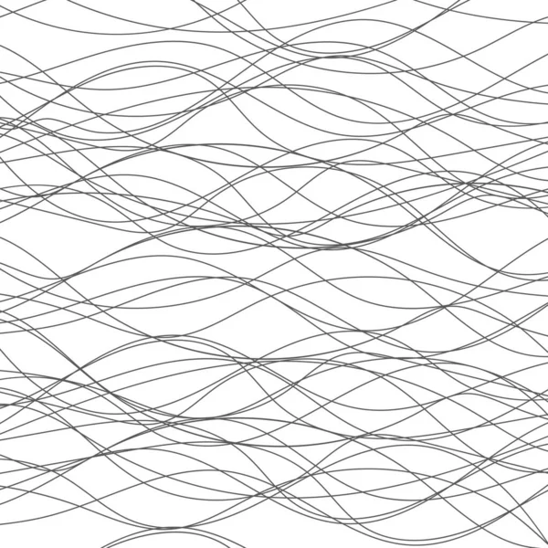 Fundal Liniar Abstract Ilustrație Vectorială Subțire Linie Ondulat Fundal — Vector de stoc