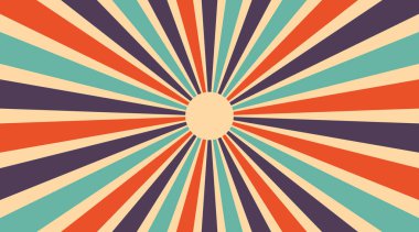 Gündoğumu arka planı. Parlak ışınlar arka planı. Soyut grunge güneş ışınları arka planı. Vektör illüstrasyonu.