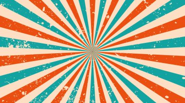 Gündoğumu arka planı. Parlak ışınlar arka planı. Soyut grunge güneş ışınları arka planı. Vektör illüstrasyonu.