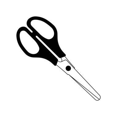 Scissors icon. Isolated cutting scissors. Pictogram of scissor. Symbol of cutting. Vector illustration
