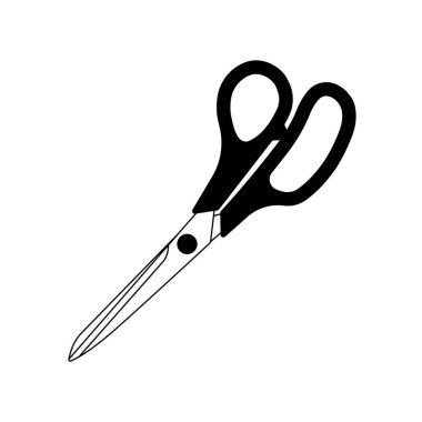 Scissors icon. Isolated cutting scissors. Pictogram of scissor. Symbol of cutting. Vector illustration