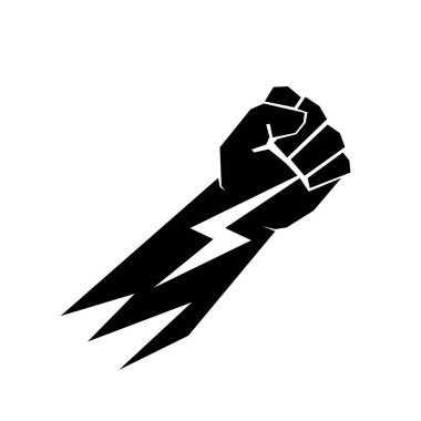Fist icon. Protest concept. Empowerment icon. Fist clenched symbol. Vector illustration.
