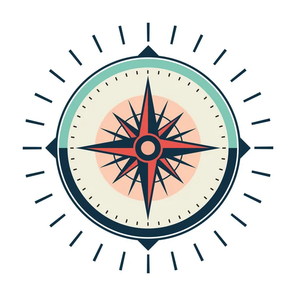 Compass Icon Vector Compass Icon Compass Cute Icon Compass Symbol — Stock Vector