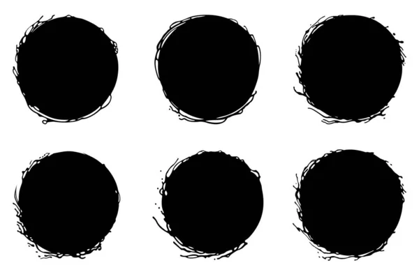 Розщеплюється Блокувальні Плями Чорна Рідка Фарба Розбризкує Або Розбризкує Чорнилом — стоковий вектор
