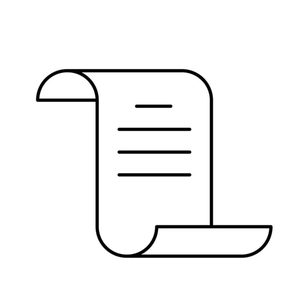 Значок Чека Продаж Изолированная Бумажная Вывеска Векторная Иллюстрация Абстрактный Логотип — стоковый вектор