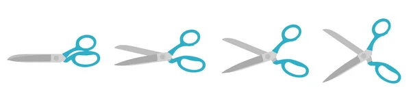 Scissors Icons Set Isolated Cutting Scissors Pictogram Scissor Symbol Cutting — 스톡 벡터