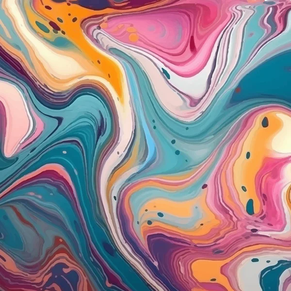 Abstract Gekleurde Marmeren Textuur Achtergrond Mockup Van Luxe Kaart Vectorillustratie — Stockvector